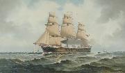 Henry J. Morgan HMS 'Penelope' oil on canvas